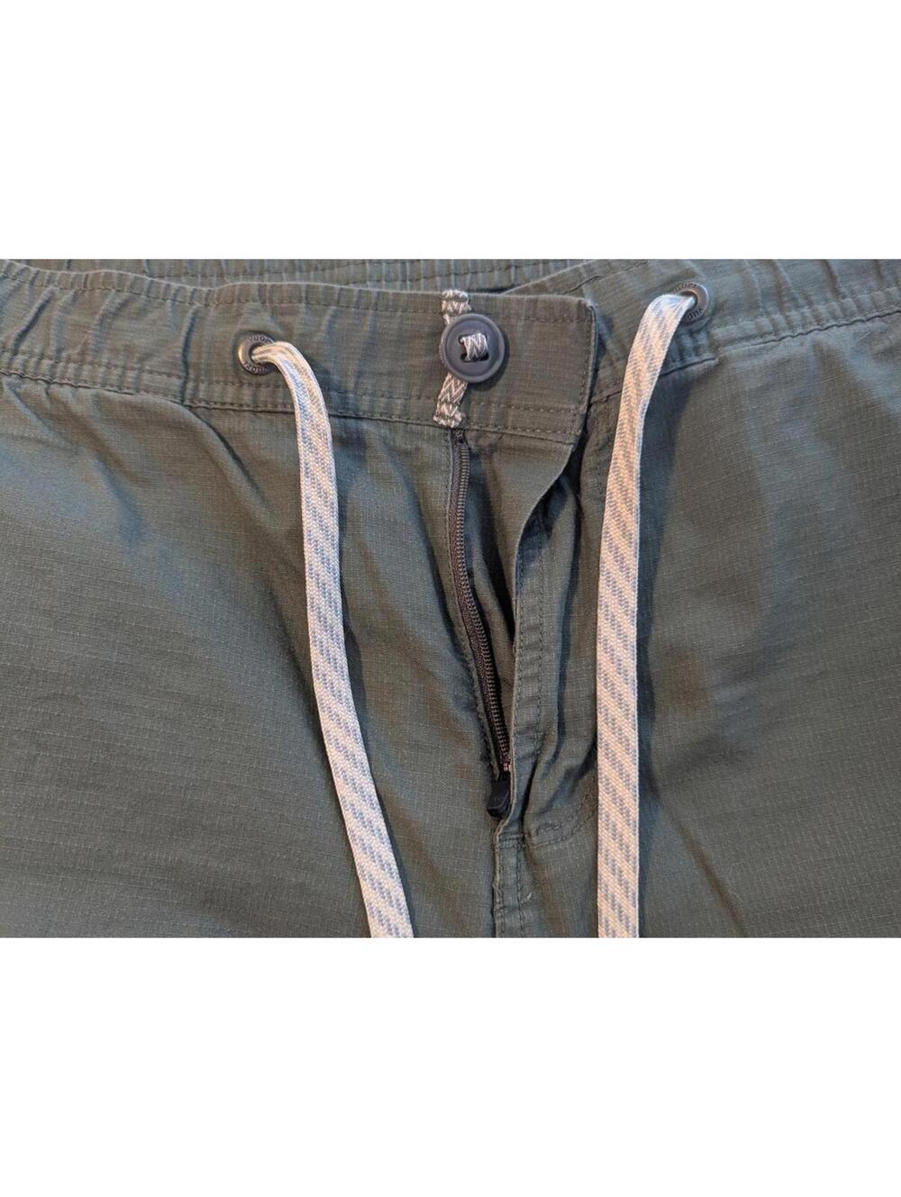 Vuori Drawstring Ripstop Pants Army Green - Picture 5 of 8